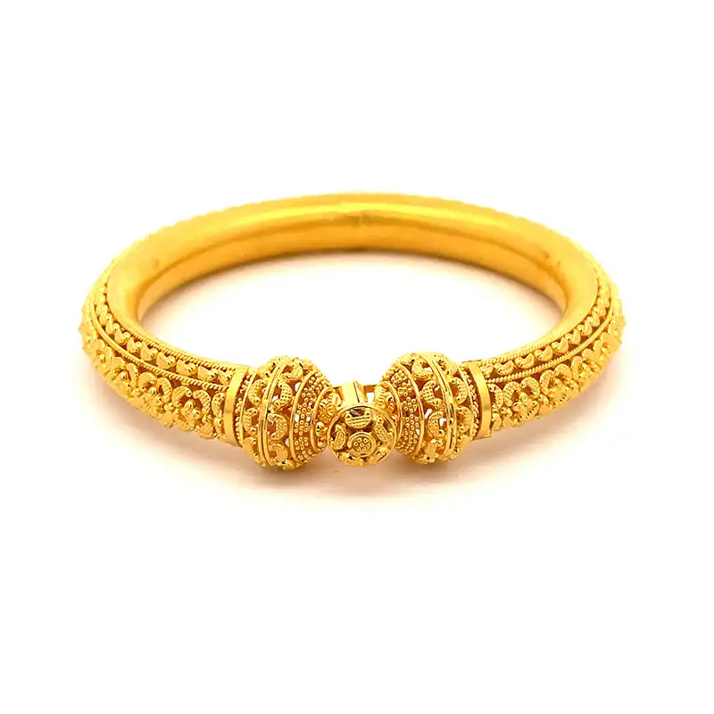 Bold 22K Yellow Gold Kada Bangles